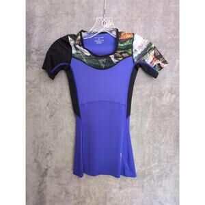 Reebok‎ CrossFit Purple Activewear Top XS Running WOD Training Speedwick Tee